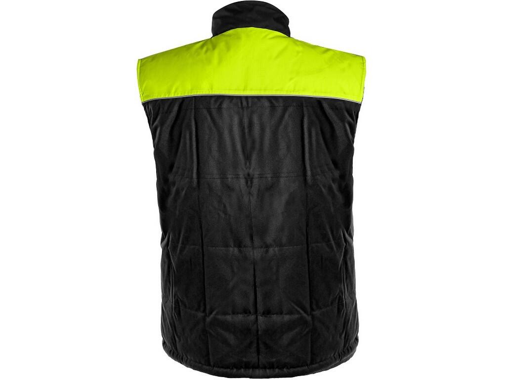 Vesta CXS SEATTLE, pánská, zimní, fleece, černo-žlutá, vel. 3XL